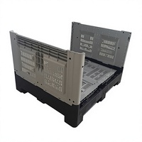 Container Plástico Dobrável Reforçado 1200x1000x860mm para Armazenamento Industrial e Agrícola de Grande Volume