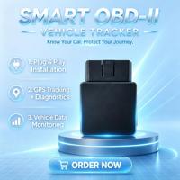 Traceur GPS OBD2 4G, dispositif de suivi de véhicule en temps réel avec diagnostic du véhicule, plug and play, localisateur de voiture