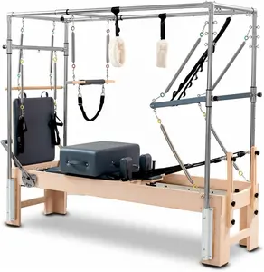 Venta caliente precio de proveedor Equipo de Estudio de fitness reformador de madera Pilates Core cama gimnasio Yoga camas de Pilates multifuncionales