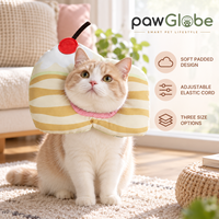 Collier de récupération pour chats en forme de tranche de gâteau Tiramisu, anti-léchage quotidien, vente en gros, vente au détail, OEM, ODM, marque privée PawGlobe