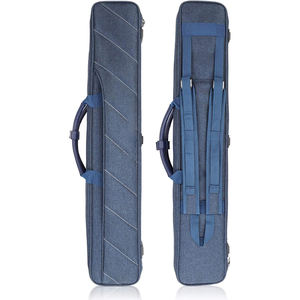 Étui pour queue de billard gratuit, étui pour queue de billard 2 queues avec poches, sac en polyester robuste avec bandoulière, queue de billard souple - Product Image 1