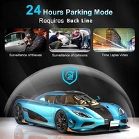 10 pouces 3 canaux Dash Cam 2.5K 2560*1440P rétroviseur flux média enregistrement vidéo WIFI boucle enregistrement téléphone APP voiture DVR GPS