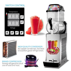 SM112 1 Tank Stainless Steel Commercial Grade Easy Cool Home Automatic <b>Ice</b> <b>Slush</b> <b>Machine</b> with Spare Parts - Product Image 4