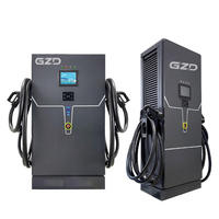 Nouvelle station de charge rapide DC 120 kW CCS2 à double connecteur, borne de recharge pour véhicules électriques avec câble de 5 m, montée au sol, chargeur noir