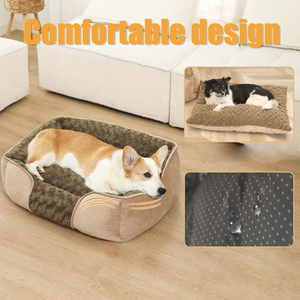 Lit pour animaux de compagnie avec coussin amovible <span class=keywords><strong>panier</strong></span> doux et antidérapant canapé pour chien coussin détachable nid canapé-lit pour petits <span class=keywords><strong>chiens</strong></span> - Product Image 4