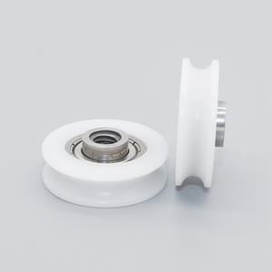 Poulie à rainure en U avec revêtement en caoutchouc pour rails de véhicules, équipements de fitness, cordes suspendues M8*28*8mm - Product Image 3