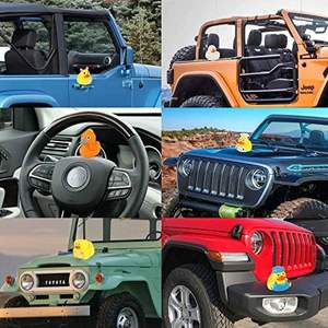 เครื่องจำหน่ายเป็ดน้ำ2นิ้ว PVC แบบบีบมีเสียงสำหรับรถจี๊ปของเล่นในอ่างอาบน้ำแบบลอยน้ำสำหรับงานปาร์ตี้ - Product Image 4