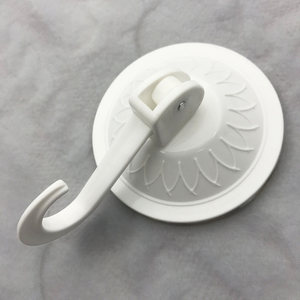 Strong Vacuum <b>Suction</b> Cup <b>Hook</b> Round Wall Mounted For <b>Bathroom</b> Kitchen Minimalist Design PP Material - Product Image 1