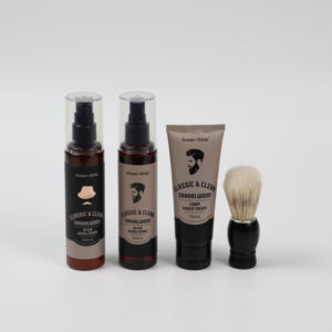 Sac en coton de marque privée 100ml après la barbe flacon pulvérisateur après-rasage crème rasoir crème Tube rasage brosse coffret cadeau pour hommes - Product Image 4