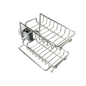 Support de vidange de <span class=keywords><strong>robinet</strong></span> de cuisine détachable à 2 couches, porte-éponge de savon d'évier de salle de bain - Product Image 1