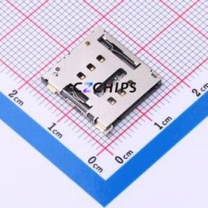 SNO-1460 SIM Card Connector SMD Connector Card Tray Type Nano SIM Card Card Holder 1.5mm - Product Image 1