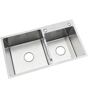 Vietnam made High Quality Large 304 Stainless Steel Double Bowl Kitchen <b>Sink</b> Convenient Single Slot Design without Faucet - Product Image 1