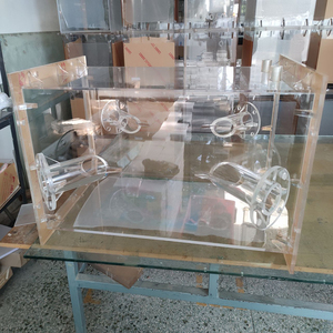 Customized High Transparency Acrylic Flange Square Pipeline Large Experimental Instrument Air Vent - Product Image 4