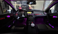 UPSZTEC RHD LHD W204 C180 C200 C260 C300 C63 CLA GLA 10-14 Kits de mise à niveau des aérateurs de turbine de la console centrale pour Mercedes-Benz