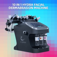 Appareil de beauté professionnel Hydra Bubble à 10 poignées pour nettoyage en profondeur, soin du visage, peeling à jet d'oxygène, raffermissement et dermabrasion cutanée