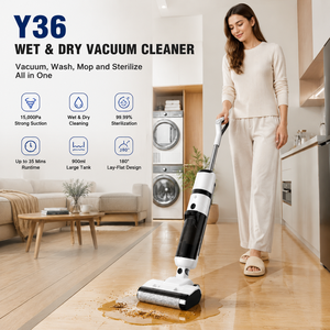 Nettoyeur <span class=keywords><strong>de</strong></span> <span class=keywords><strong>sol</strong></span> <span class=keywords><strong>professionnel</strong></span> à forte aspiration 18KPa, <span class=keywords><strong>aspirateur</strong></span> intelligent sec et humide avec stérilisation instantanée à l'eau électrolytique - Product Image 1