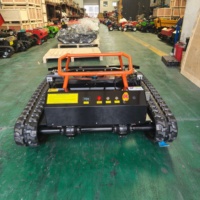Livraison Gratuite SDLOT Tondeuse à Gazon Télécommandée 80cm 100cm CE EPA EURO5 Tondeuse à Chenilles pour Jardin et Ferme
