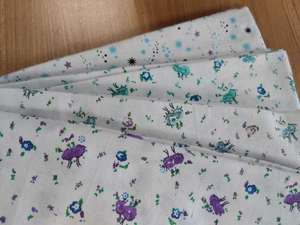 Tissu en coton imprimé à la main fantaisie, motif étoile et animaux de dessin animé mignons pour combinaison de bébé, pyjama pour enfants, textile doux en <span class=keywords><strong>double</strong></span> <span class=keywords><strong>gaze</strong></span> - Product Image 3