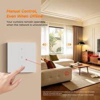 Contrôleur de commutateur WiFi GIRIER pour moteur de volet roulant, module de rideau intelligent Tuya 1CH 100-240V pour maison connectée