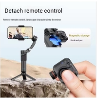 Mini stabilisateur de téléphone intelligent M03 exceptionnel avec rotation à 360 degrés pour lampe magnétique, trépied, microphone et suivi de visage IA