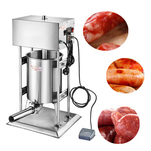 <span class=keywords><strong>Compact</strong></span> 	 Petite machine électrique pour la fabrication de saucisses 	 Machine à fabriquer des saucisses de petite taille 	 Machine à fabriquer des saucisses de poisson - Product Image 2