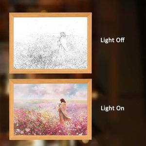 โคมไฟพระเยซู 4 มิติ สมาร์ทแอลอีดี ไลท์อัพ พิมพ์ลาย, โคมไฟมหัศจรรย์ 4 มิติ แอลอีดี, ภาพวาดพระเยซู, ไฟแอลอีดีตกแต่ง ของขวัญคริสเตียน - Product Image 5