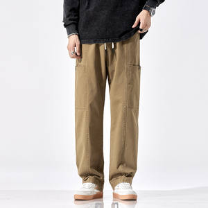 Hot Sell New Cargo Pants <b>Men's</b> Simple Casual Pants Autumn and <b>Winter</b> Loose Straight Pants <b>Men's</b> Casual <b>Trousers</b> - Product Image 1