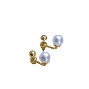 Accessoires en argent S925 pour perles DIY, perles de 8-10 mm, 21996, support double usage pour boucles d'oreilles, support vide, boucles d'oreilles à clous tendance - Product Image 5