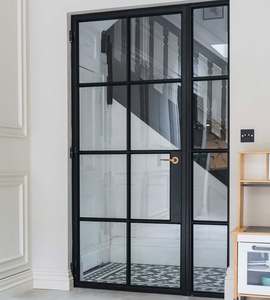 Steel <b>Frame</b> Glass Door - Modern Hinged Interior/Exterior - Product Image 1