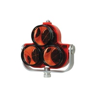 ADS30 Three-Prism Set for Total Station | 360° Surveying Reflector Optical Glass Compatible All Brands of Total Stations