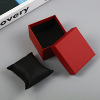 Customized Paper Cardboard Watch Packaging Lid and Base Watch Box With Black Pillow Hot Sale Watch Gift Box with Logo