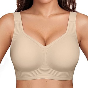 OEM Customized Logo Thin Push up Bras Women Wireless Seamless Full Coverage Bralettes Removable Pads Backless Comfort Wire Free - Product Image 1