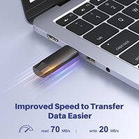Unidad Flash USB-C 3.0 de 64 GB con Puertos USB-A y Tipo-C, 2 en 1, Portátil, para Teléfonos Inteligentes/Tabletas/Computadoras/Mac/Phone 16/17