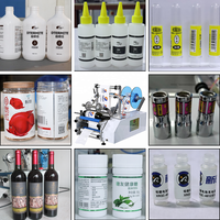 Machine d'étiquetage semi-automatique manuelle FK SPEEDA pour bouteilles rondes en plastique ou verre de 10ml/20ml/50ml/100ml/500ml