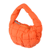 Sac fourre-tout en nylon matelassé avec fermeture à glissière, sac à main à bulles en nylon pour femme