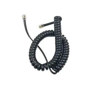 Стационарный телефонный провод Sotesin Rj9 с хрустальной головкой, спиральный обмоточный провод, 4p4c спиральный кабель, шнур