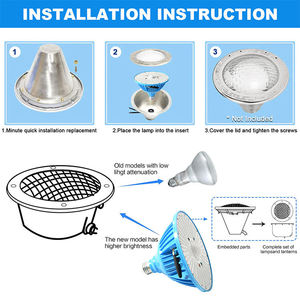 Lampe LED étanche IP68, PVC ABS, néon numérique pour piscines et eaux Caractéristiques Conception personnalisée - Product Image 3