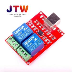JTW 2 ช่อง 5V โมดูลรีเลย์การสลับคอมพิวเตอร์ควบคุมผ่าน USB พร้อมเทอร์มินัลแบบสกรู - Product Image 2