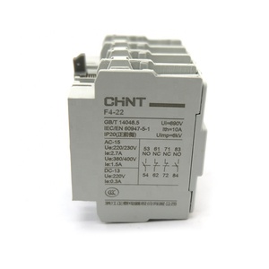 Mới trong kho AC contactor phụ trợ liê<span class=keywords><strong>n</strong></span> hệ với khối F4-22 2NO + 2NC CHINT - Product Image 6