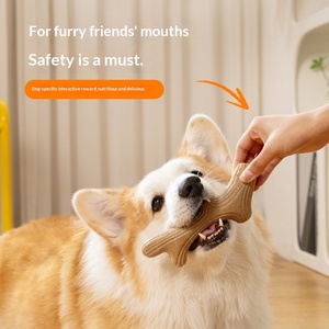 Bâtonnets à mâcher <span class=keywords><strong>pour</strong></span> chiens en forme de bois de cerf : bâtonnets dentaires comestibles et sûrs <span class=keywords><strong>pour</strong></span> les chiens agressifs. Nettoie les dents, rafraîchit l'haleine. Chiens de petite à grande taille. - Product Image 2