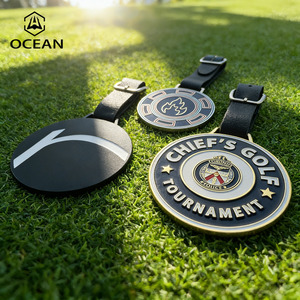 Etichetta per Sacca da <span class=keywords><strong>Golf</strong></span> di Alta Qualità, Stile Vintage in Metallo, Accessorio per <span class=keywords><strong>Golf</strong></span>, Regalo Aziendale di Prestigio - Product Image 2