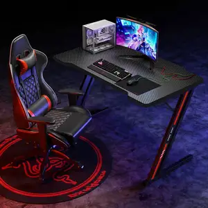 Игровой стол для компьютера, ПК, дешевый лучший игровой стол, розовый черный большой игровой компьютерный стол
