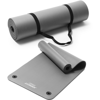 Tapete de Yoga Profesional de Alta Densidad, Extra Grueso, de Goma TPR, con Orificios para Colgar