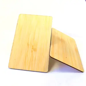 Wholesale visa credit sized RFID/NFC wood Blocking Card - Contactless Cards Protection