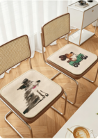 Coussin de chaise respirant d'été à motif de dessin animé et tapis de chaise de bureau, coussin de banc de salle à manger 30-50cm, origine Fujian, Oui