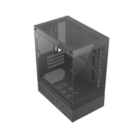 Steel Black Micro ATX Gaming PC Case with USB3.0 Gamer Tower Side Panel Window 240mm Water Cooling Support