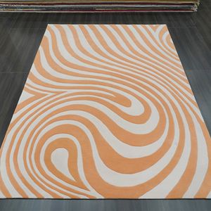 Tappeto di lana personalizzato fornitore di materiali eco-compatibili con motivo zebrato a mano tappeto moderno <span class=keywords><strong>Texture</strong></span> - Product Image 1