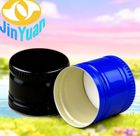 Capsules à vis courtes en aluminium sur mesure 24x13mm pour flacons de 5/7/14/20/25ml de liquides buccaux et d'huiles essentielles