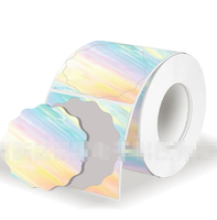 Rouleaux d'étiquettes autocollantes en papier thermique pour Phomemo M110 M200 M220 M221 Mini imprimante de poche fabricant d'étiquettes Style de texture 50*50 rond