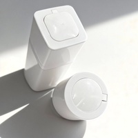 Flacon pompe airless carré en plastique dépoli pour cosmétiques, 30ML 50ML, en PP, pour lotion, crème, liquide, format voyage